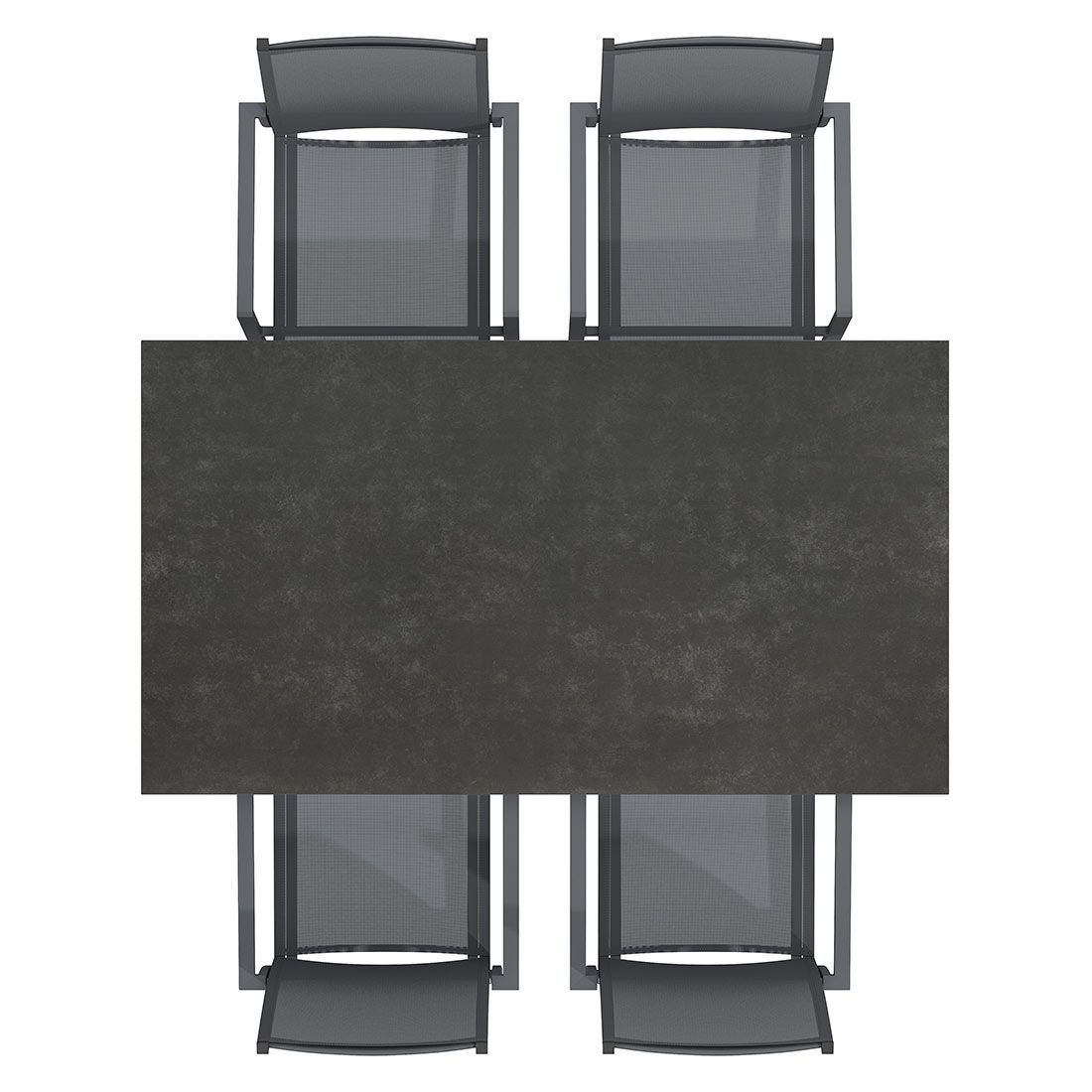 OUTLIV. Kobe Gartenmöbel-Set M (4 Plätze) Tisch 160x90cm