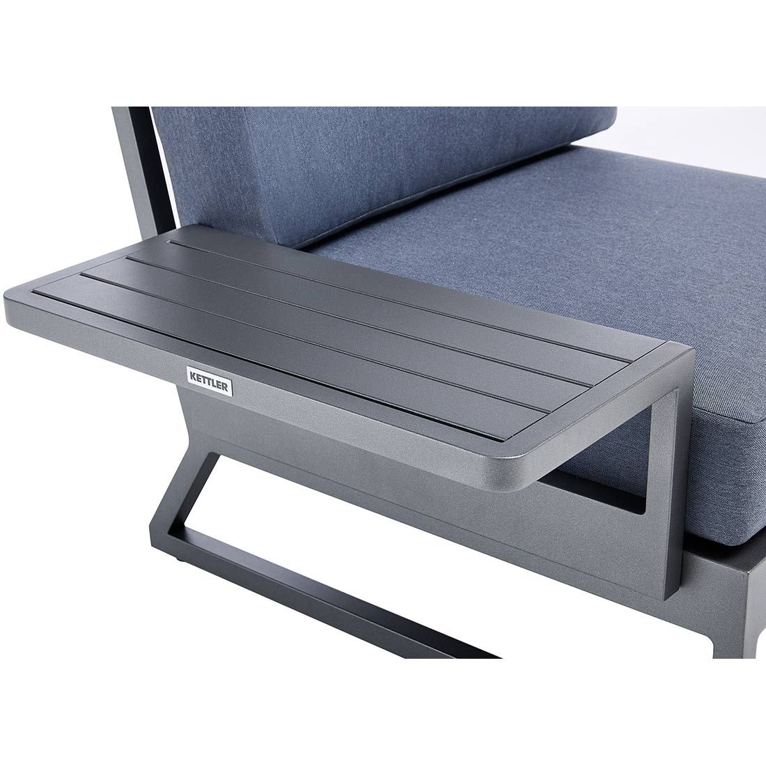 Kettler Ocean Skid Platform Loungebank Aluminium/Agora