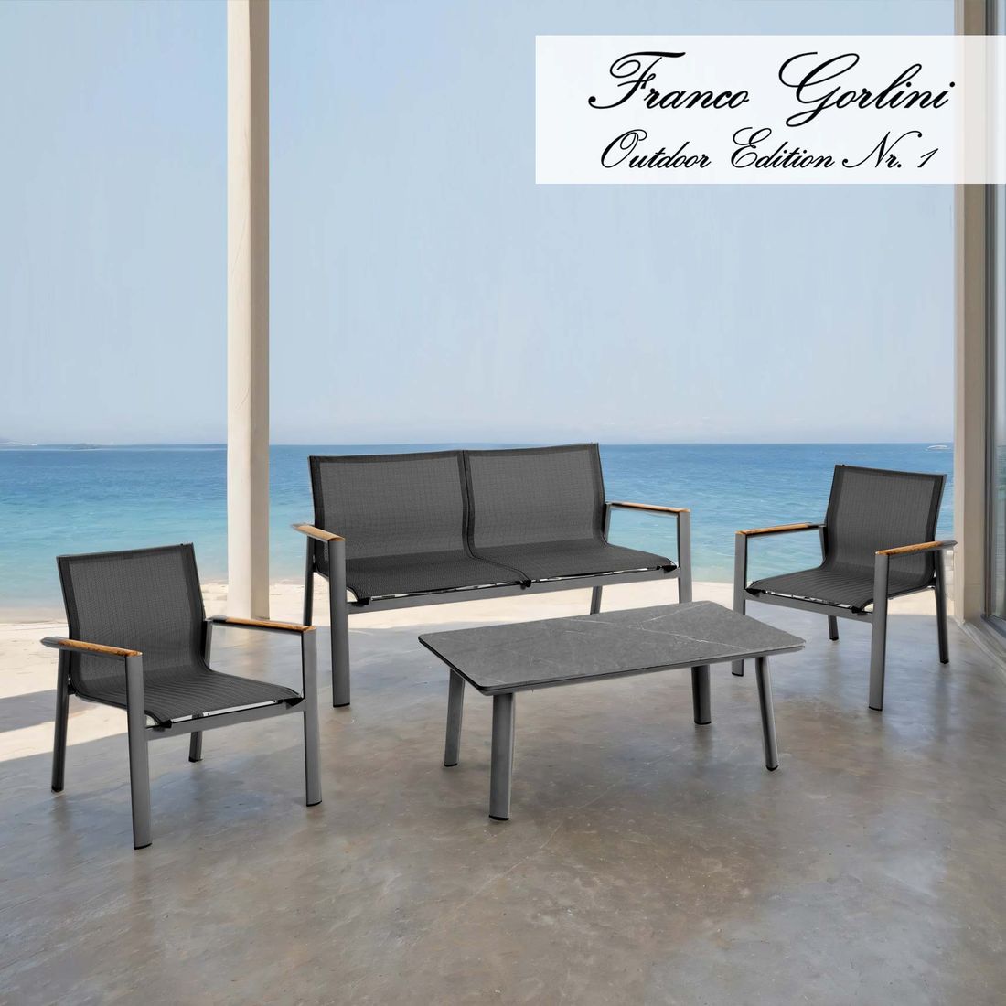 Sungörl Palermo Loungeset Aluminium/Textilene