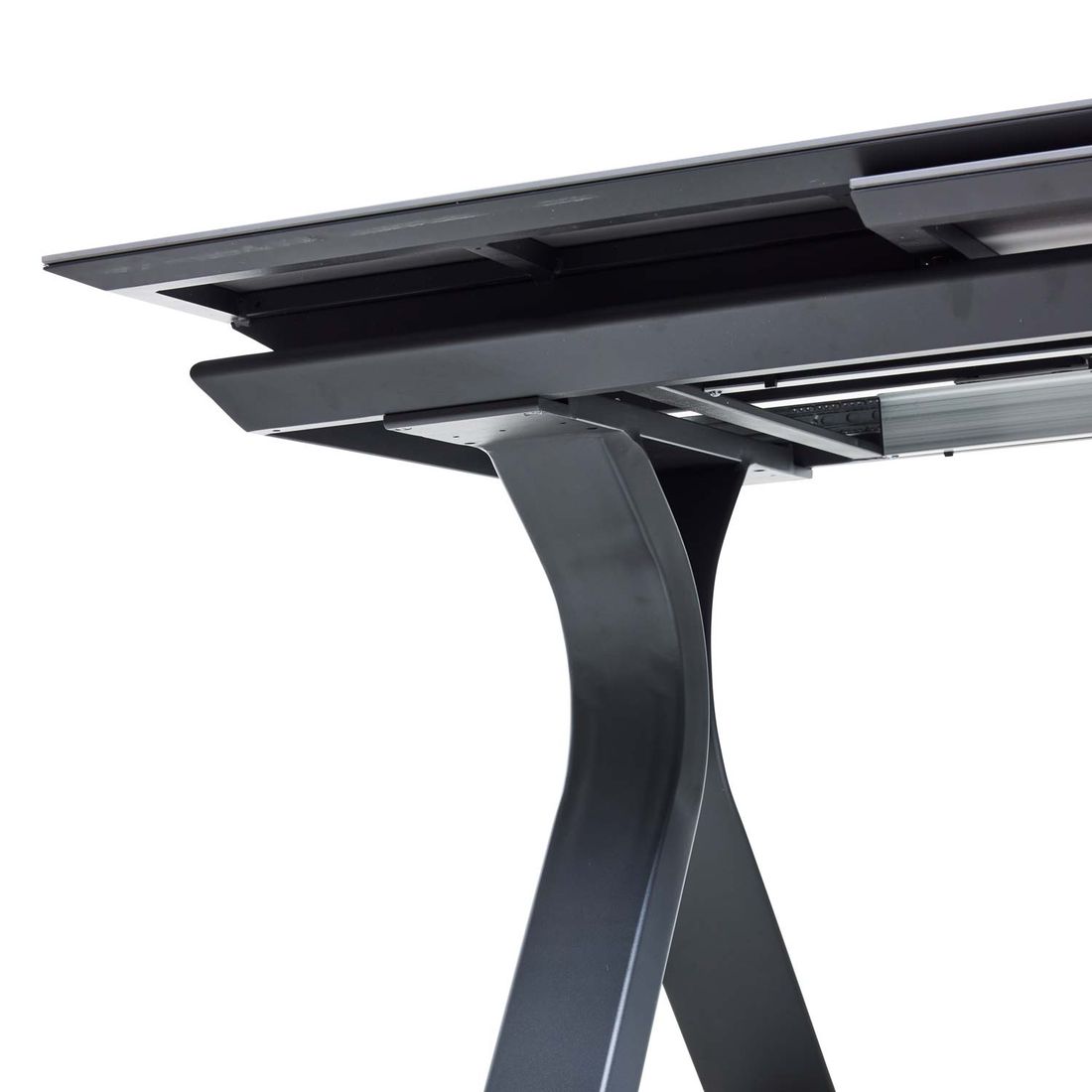 Interliving 7011 Ausziehtisch 180/240x100cm Aluminium/Sinterstein