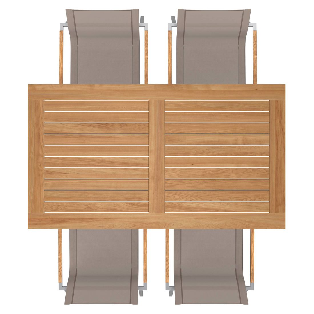 OUTLIV. Rimini Gartenmöbel-Set M (4 Plätze) Tisch 160x90cm
