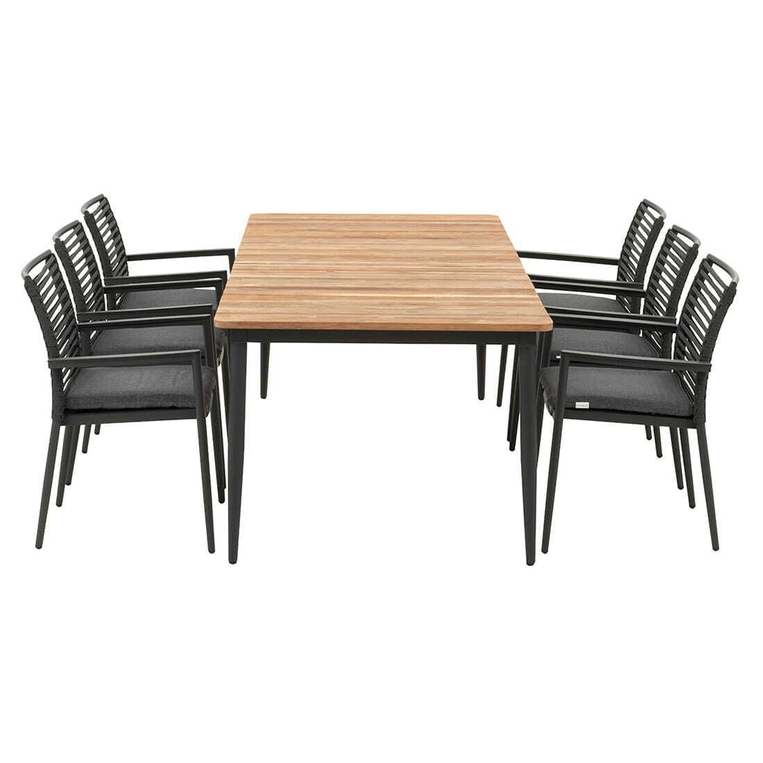 Acamp New Jersey Gartenmöbel-Set L (6 Plätze) Tisch 220x100cm