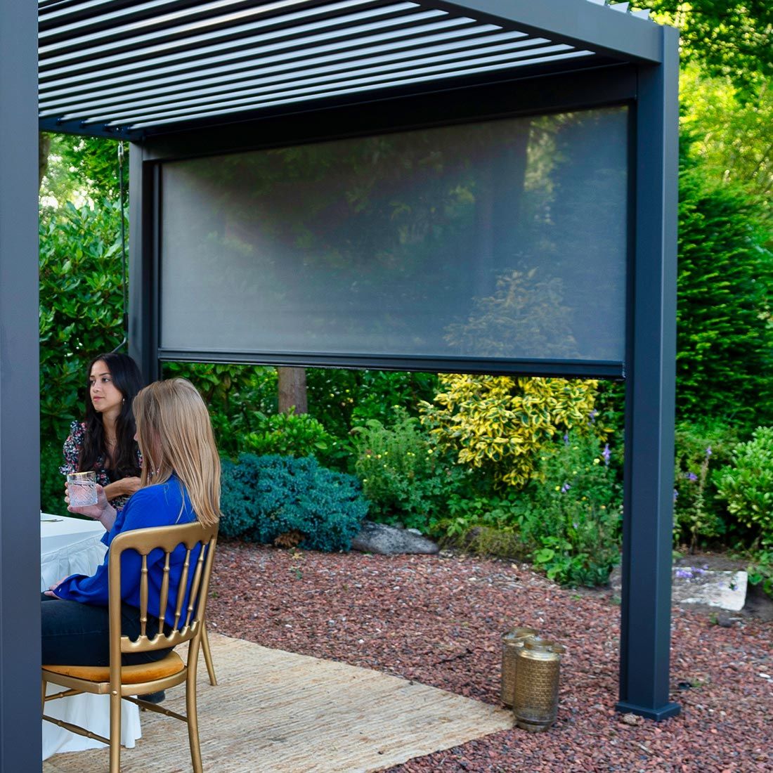 OUTLIV. Mira Seitenrollo 300cm Aluminium/Textilene