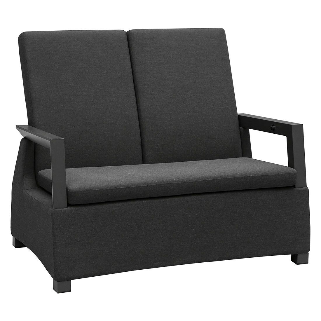 OUTLIV. Malaga Diningsofa verstellbar Aluminium/Sunbrella