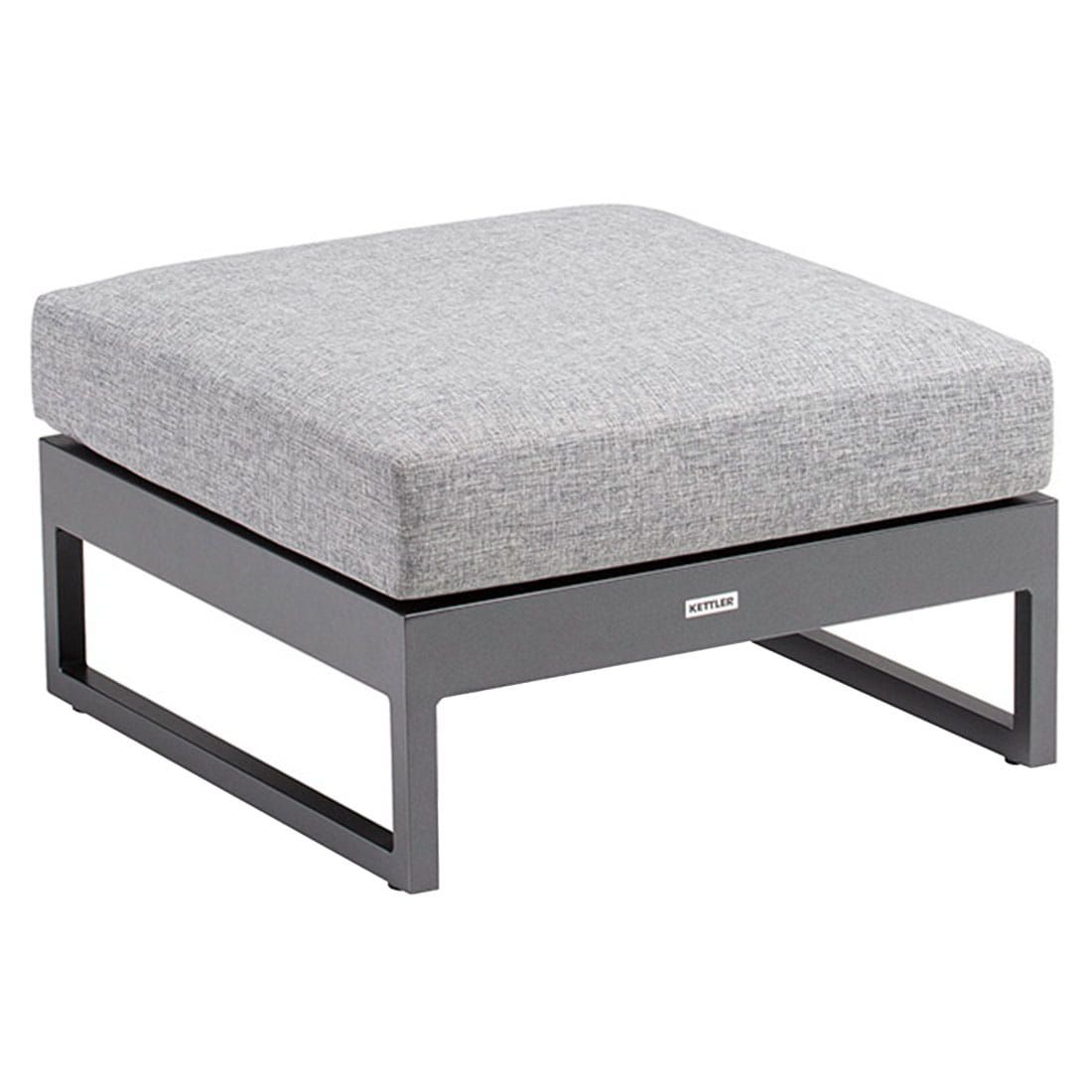 Kettler Ocean Skid Platform Loungesessel mit Hocker Alu/Olefin