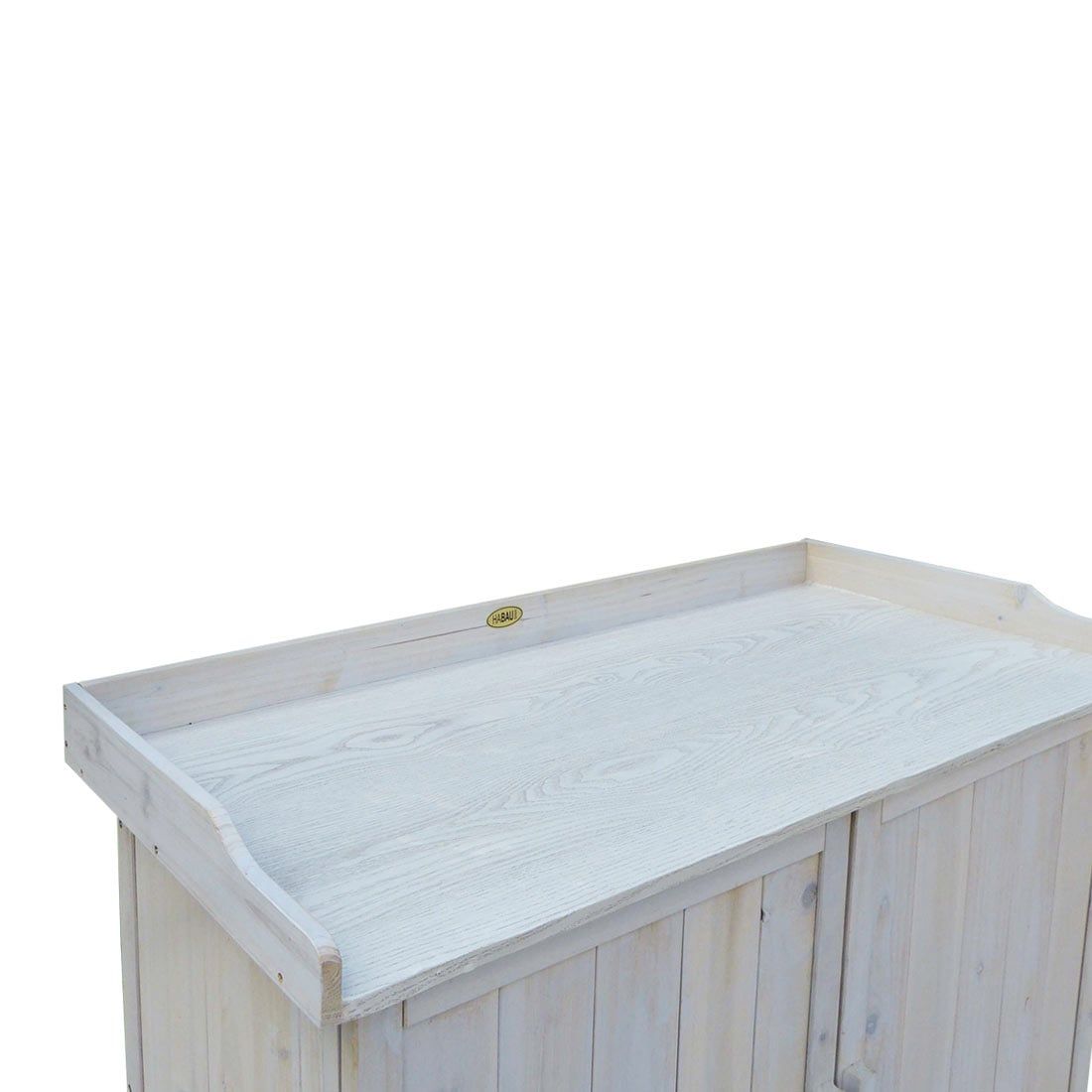 Habau Lino Gartentisch/Pflanztisch mit Unterschrank Spießtanne