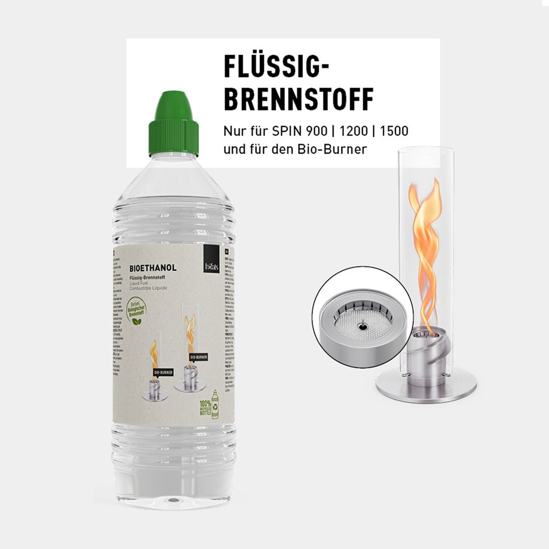 höfats SPIN Bioethanol Flüssig-Brennstoff 1l
