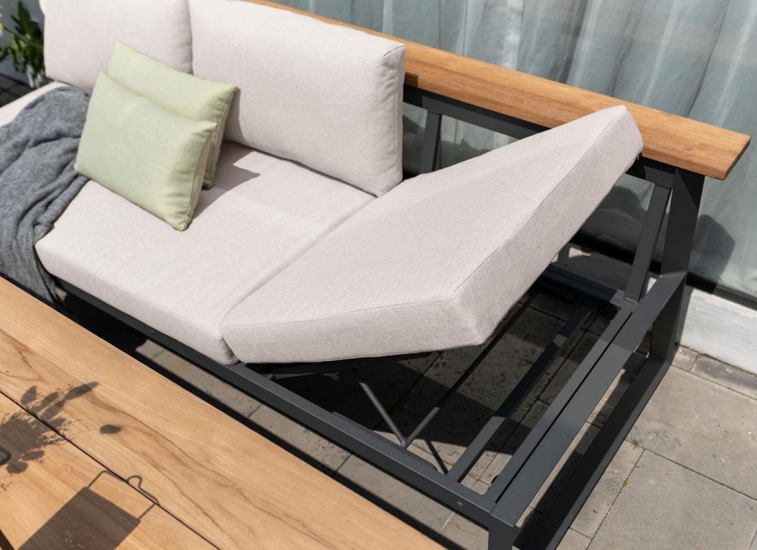 LifestyleGarden Palau Diningsofa Aluminium/Olefin