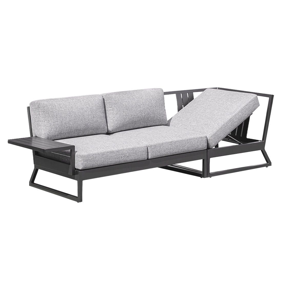Kettler Ocean Skid Platform Gartenloungesofa verstellbar Aluminium/Olefin