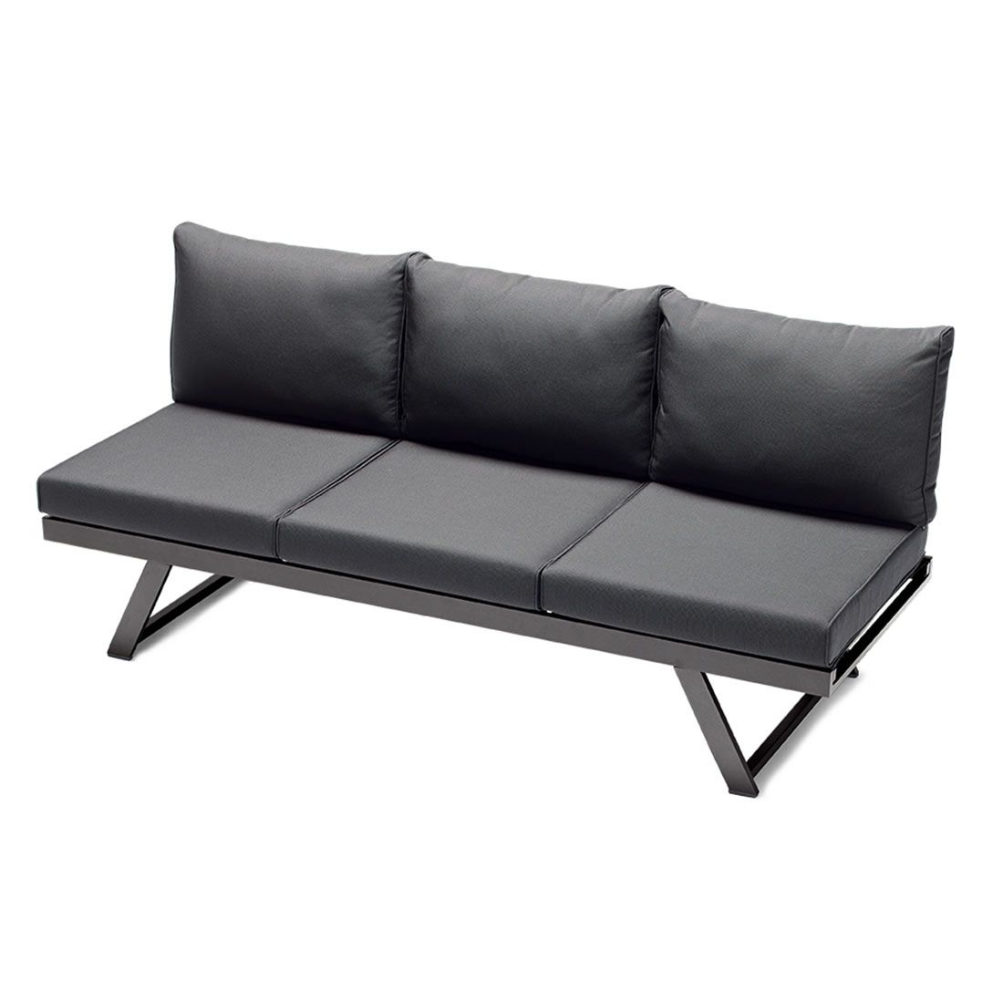 Sieger Auckland Diningsofa Aluminium/Sunproof