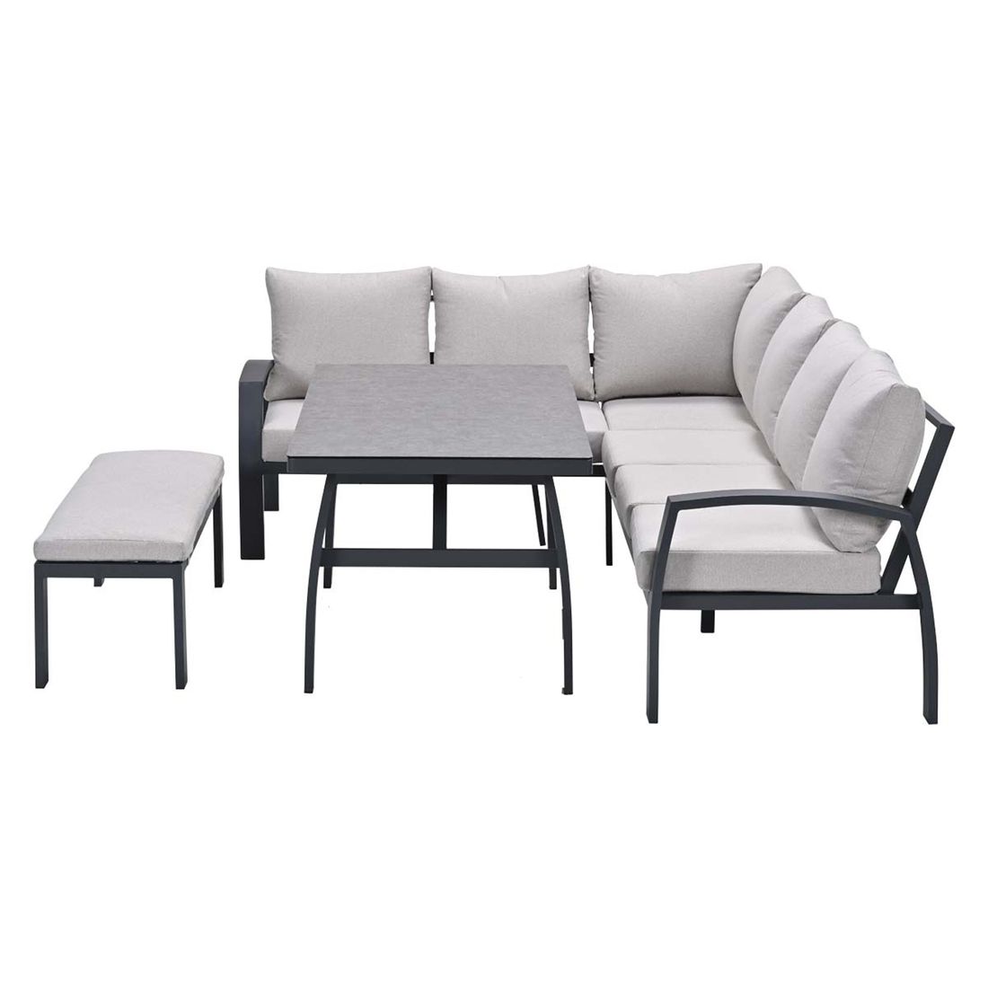 Garden Impressions Vasano Dininglounge Tisch 150x80cm Aluminium/Polyester
