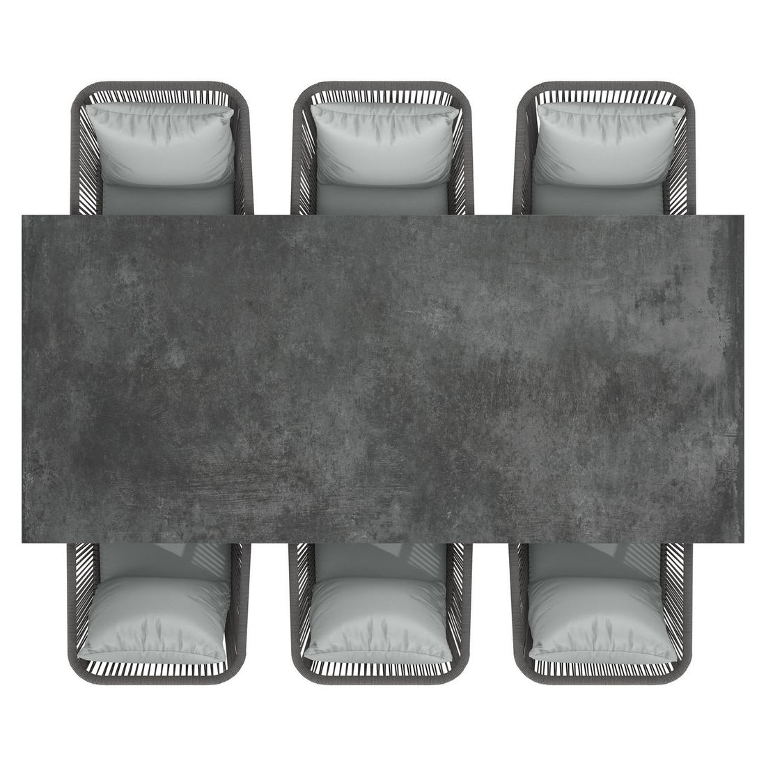 OUTLIV. Alex Gartenmöbel-Set Aluminium/Keramik
