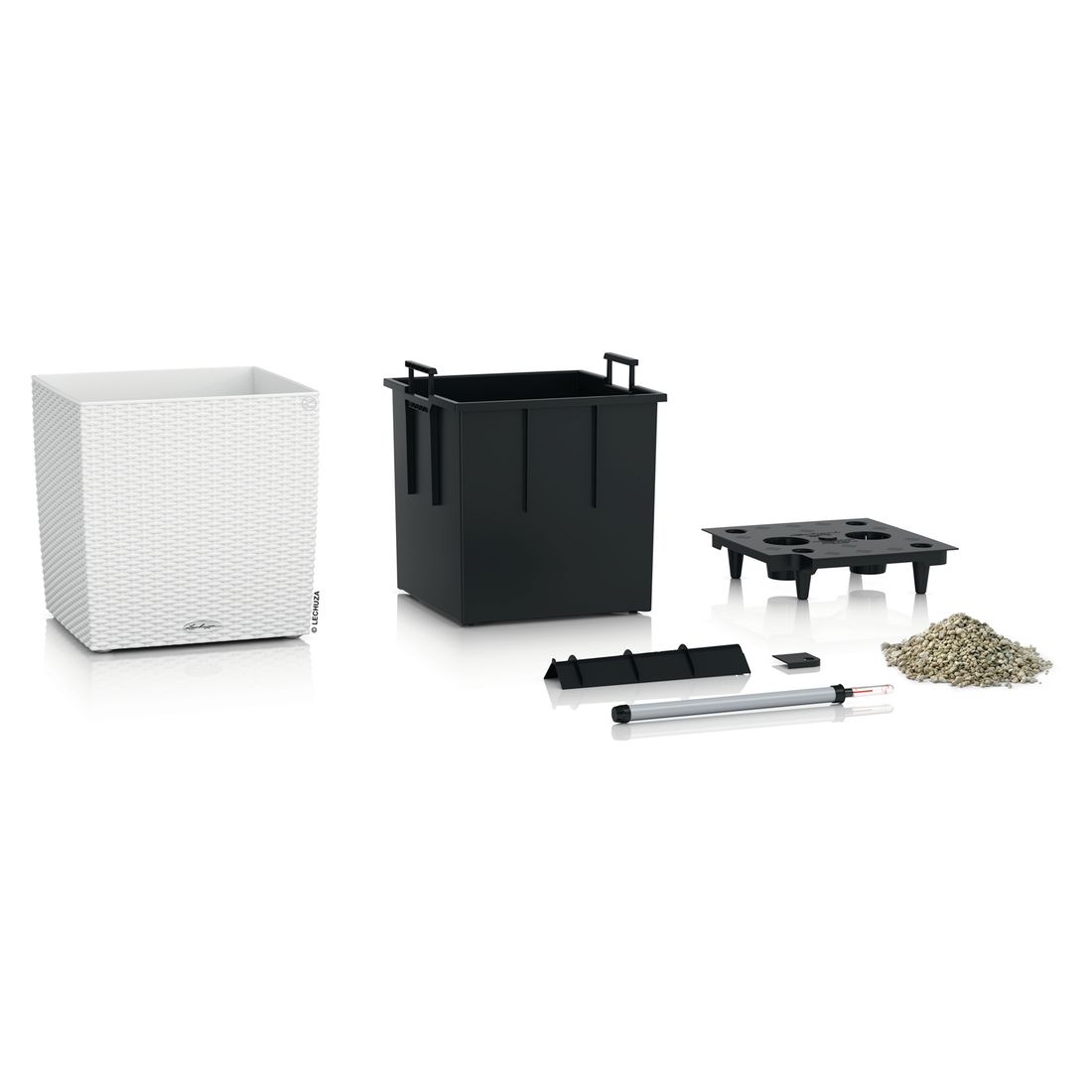 Lechuza Cube Pflanztopf 40x40x40cm Kunststoff