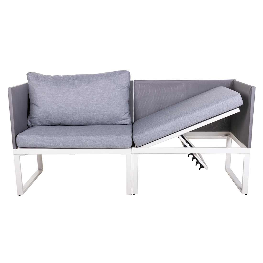 OUTLIV. Modular Loungeset inkl. Loungetisch Aluminium/Kunstfaser