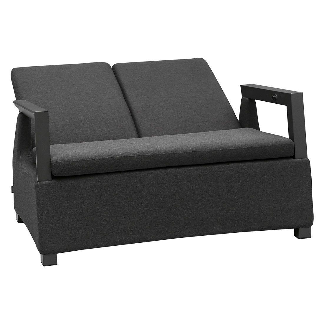 OUTLIV. Malaga Diningsofa verstellbar Aluminium/Sunbrella