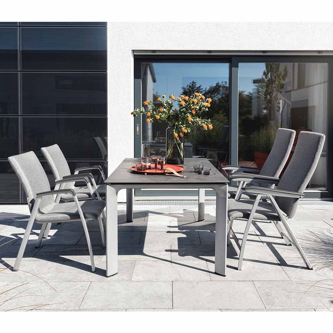 Kettler Forma II Stapelsessel Aluminium/Sunbrella