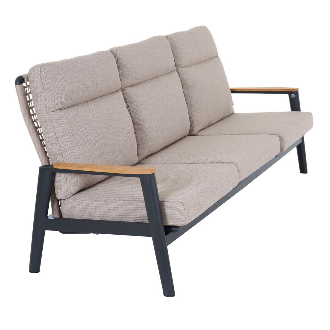 Siena Garden Cortina Gartenloungesofa verstellbar Aluminium/Rope/Polypropylen