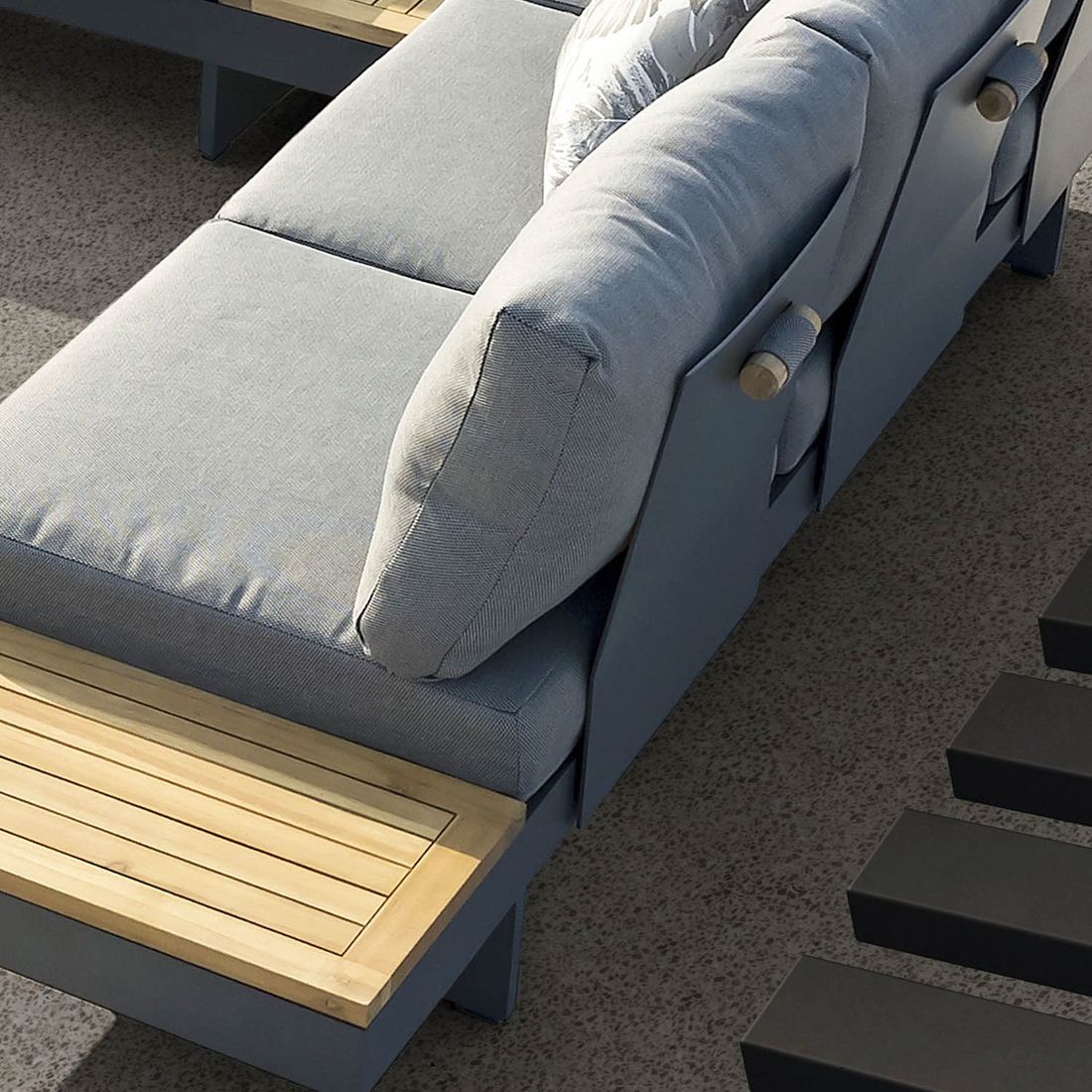 OUTLIV. Luna Ecklounge inkl. Loungetisch Aluminium/Polyester