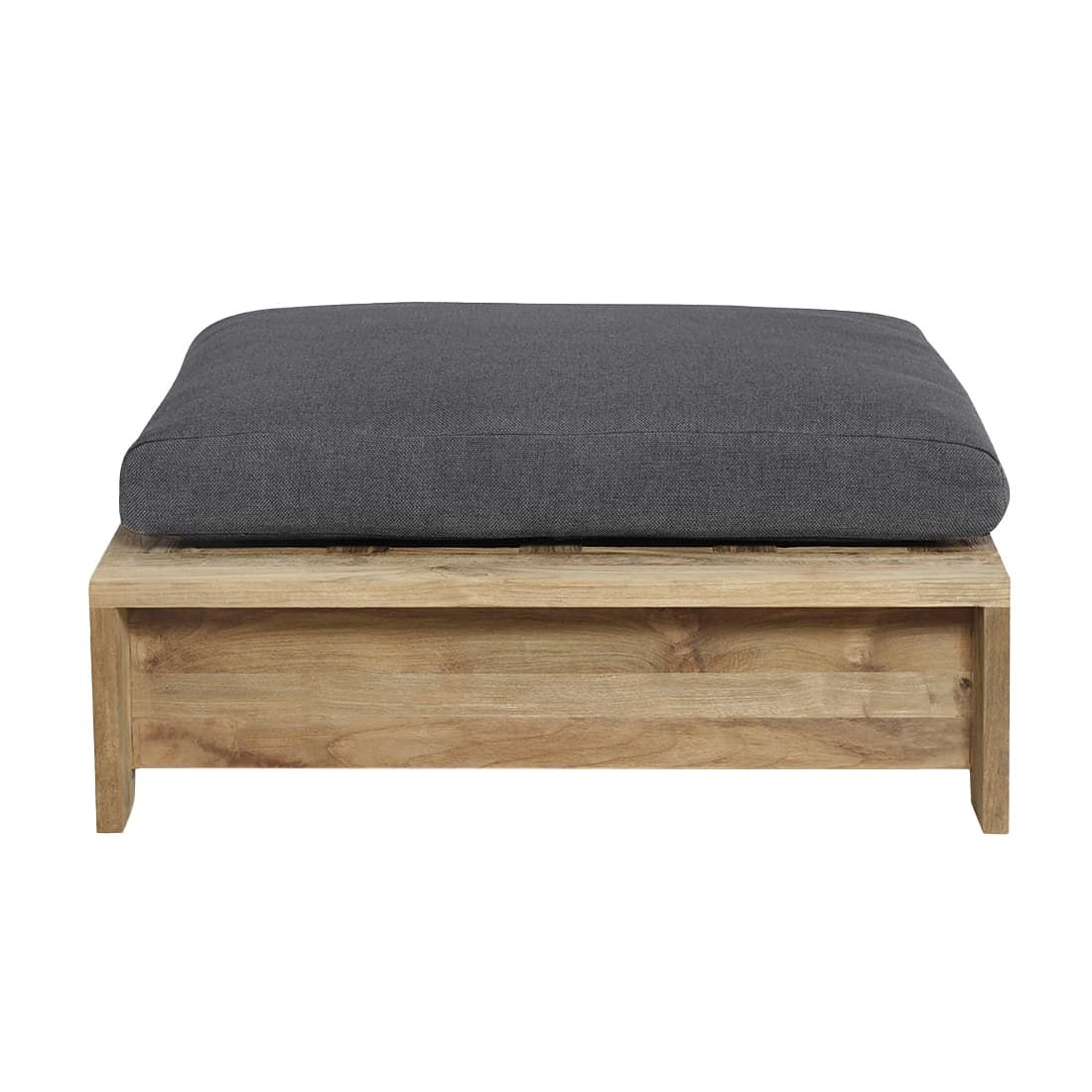 OUTLIV. Castello Loungehocker Teak recycelt/Sunproof