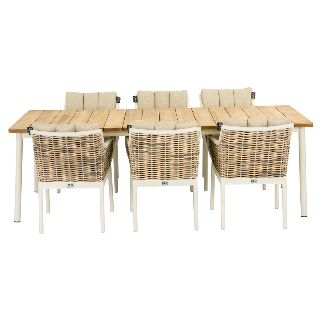 Apple Bee Milou Gartentisch 240x100cm Aluminium/Teak
