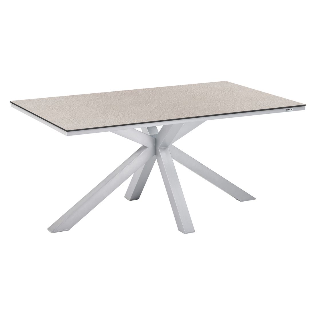 Kettler Cubic Gartentisch 160x95cm Aluminium/HPL