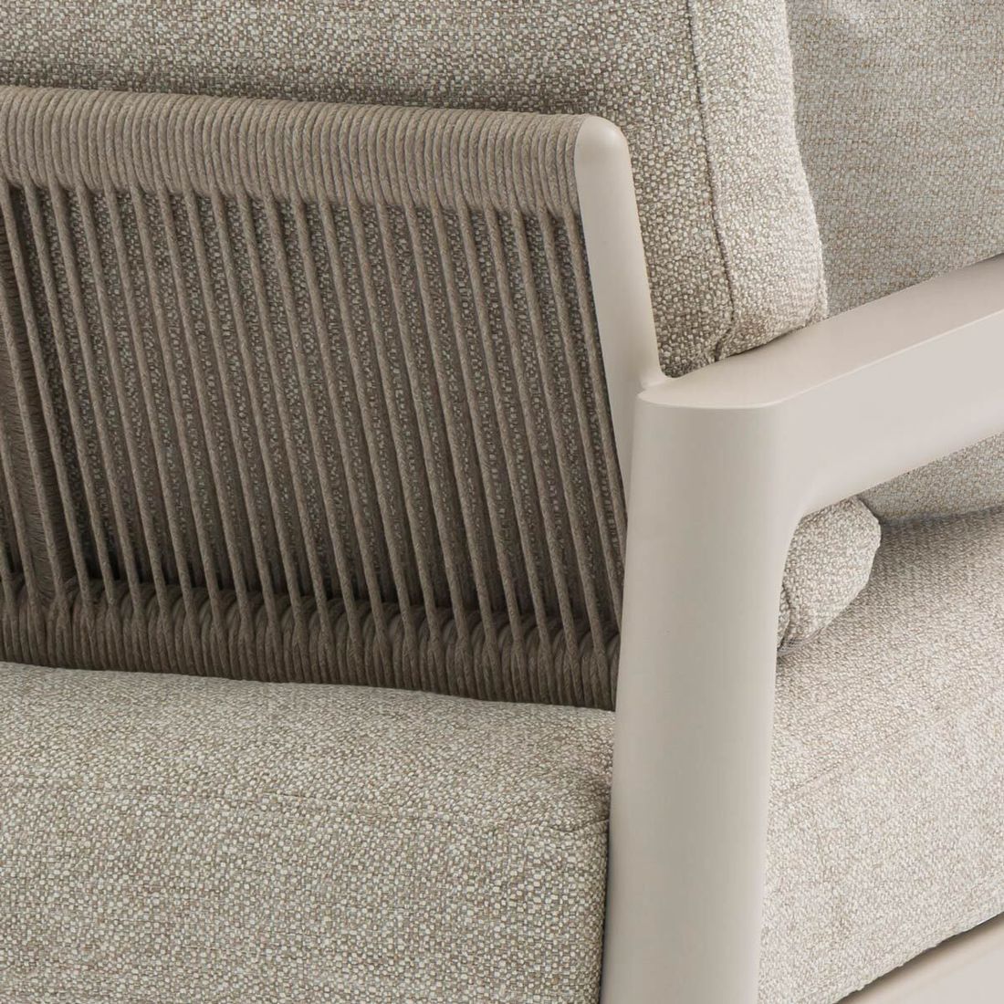 Zebra Cozy Loungesessel Aluminium/Rope/Sunproof