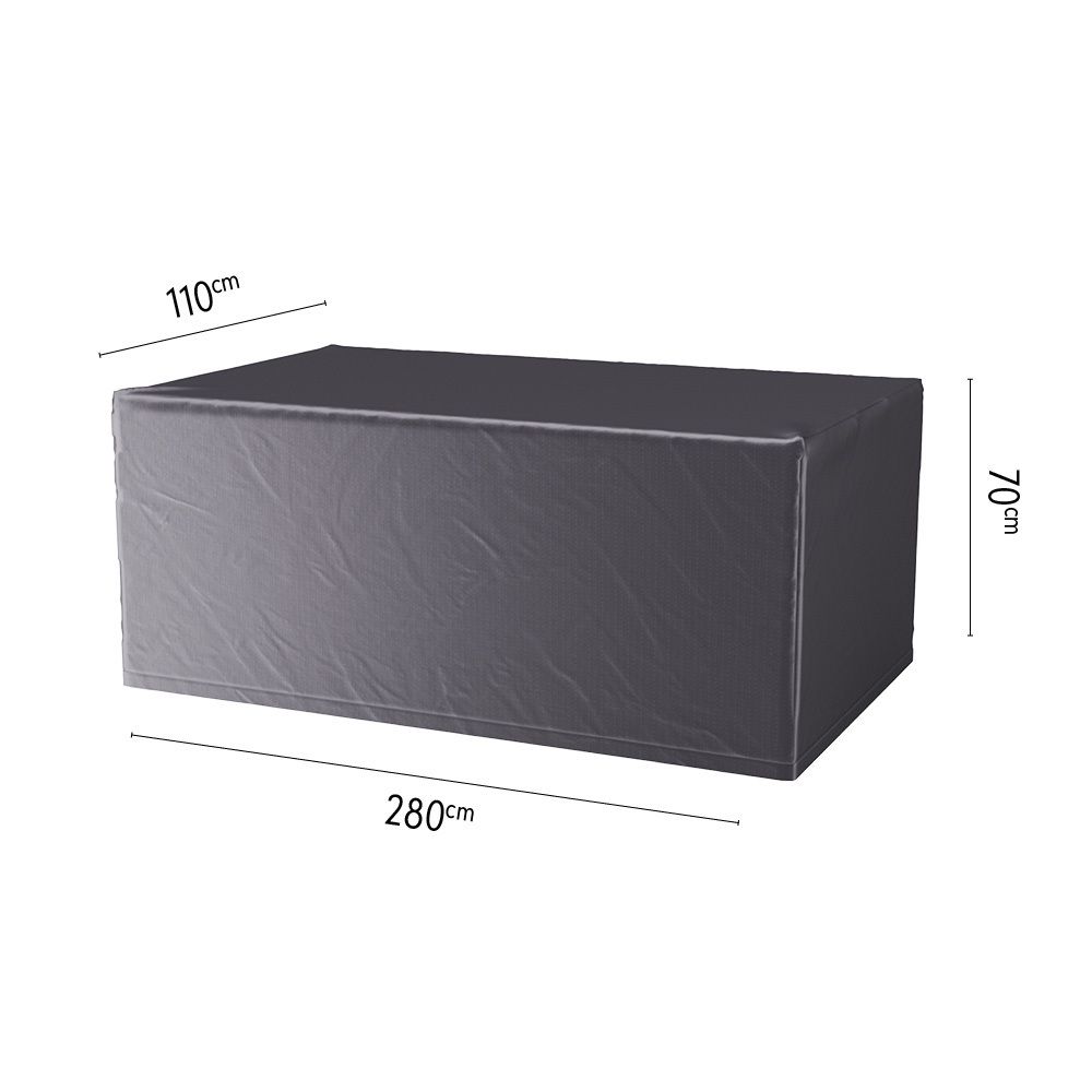 AeroCover Gartentisch Schutzhülle 280x110x70cm