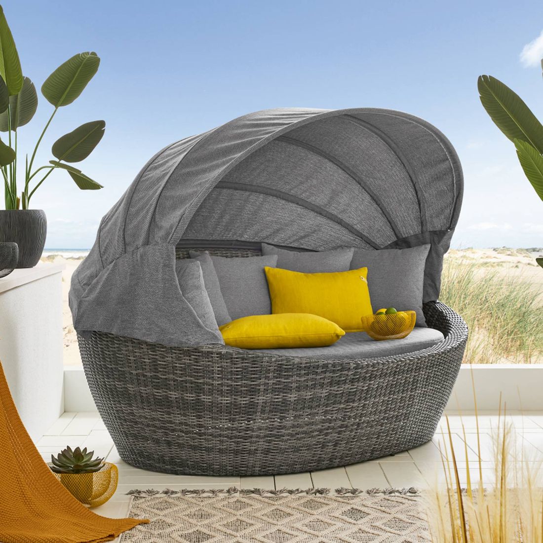 LC Garden Vivera Sonneninsel Aluminium/Geflecht