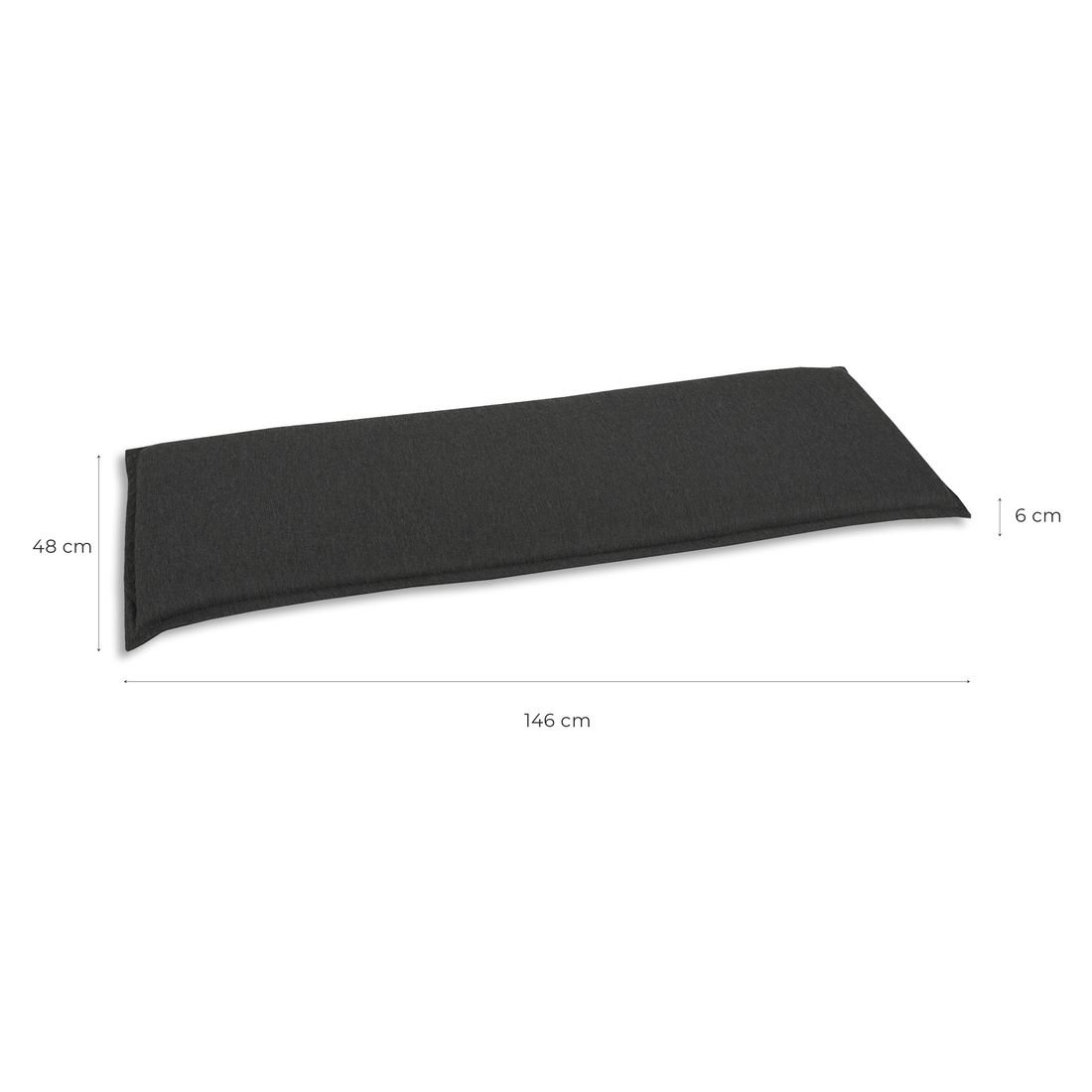 OUTLIV. 3-Sitzer Bankauflage 148x48x6cm