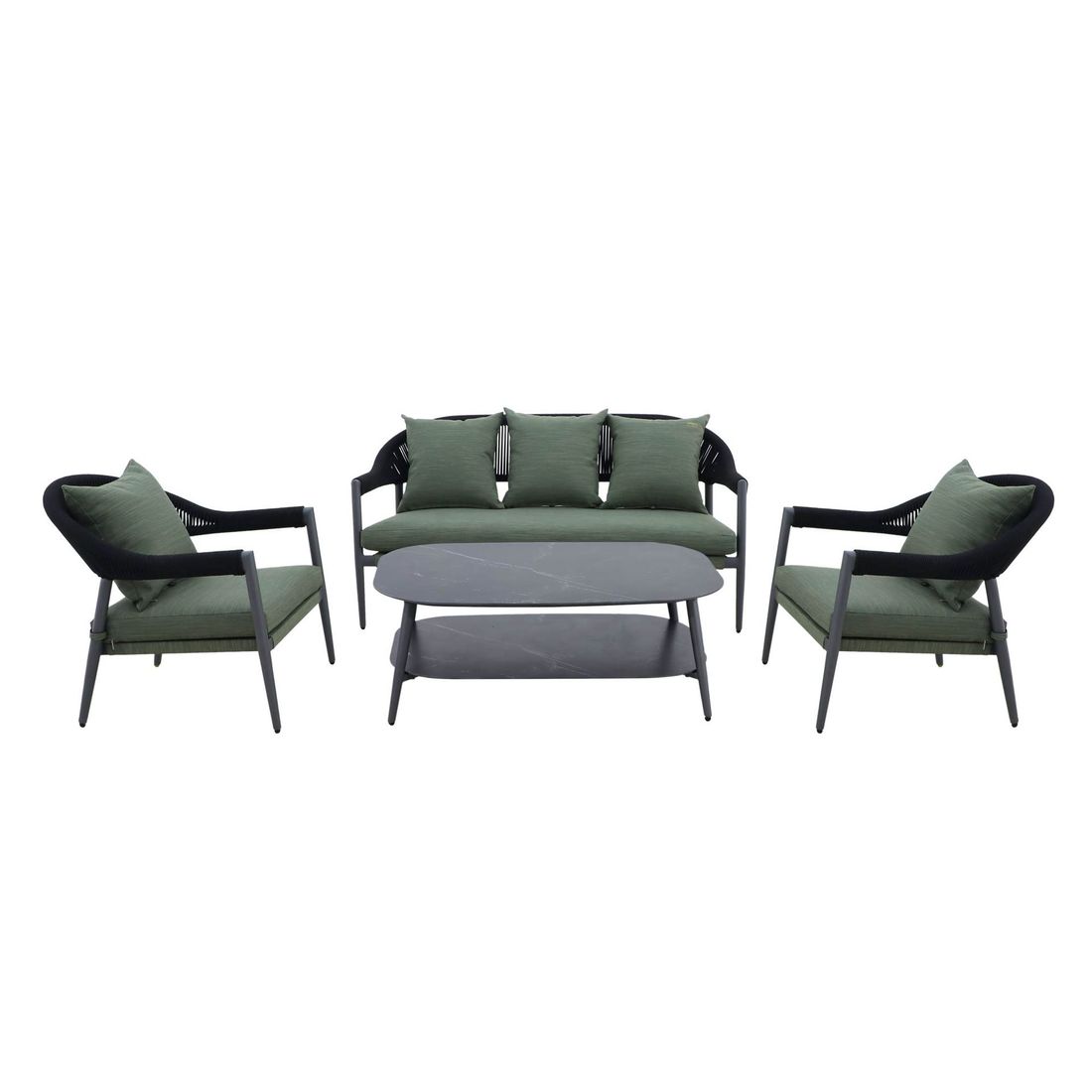 MWH Camarillo Loungeset Aluminium/Rope
