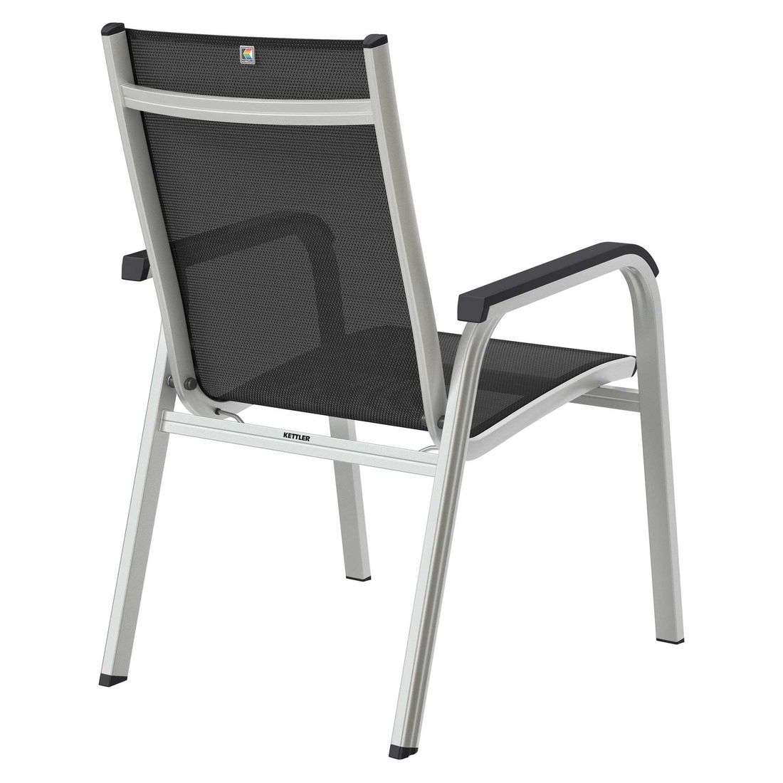 Kettler Basic Plus Stapelsessel Aluminium/Outdoorgewebe