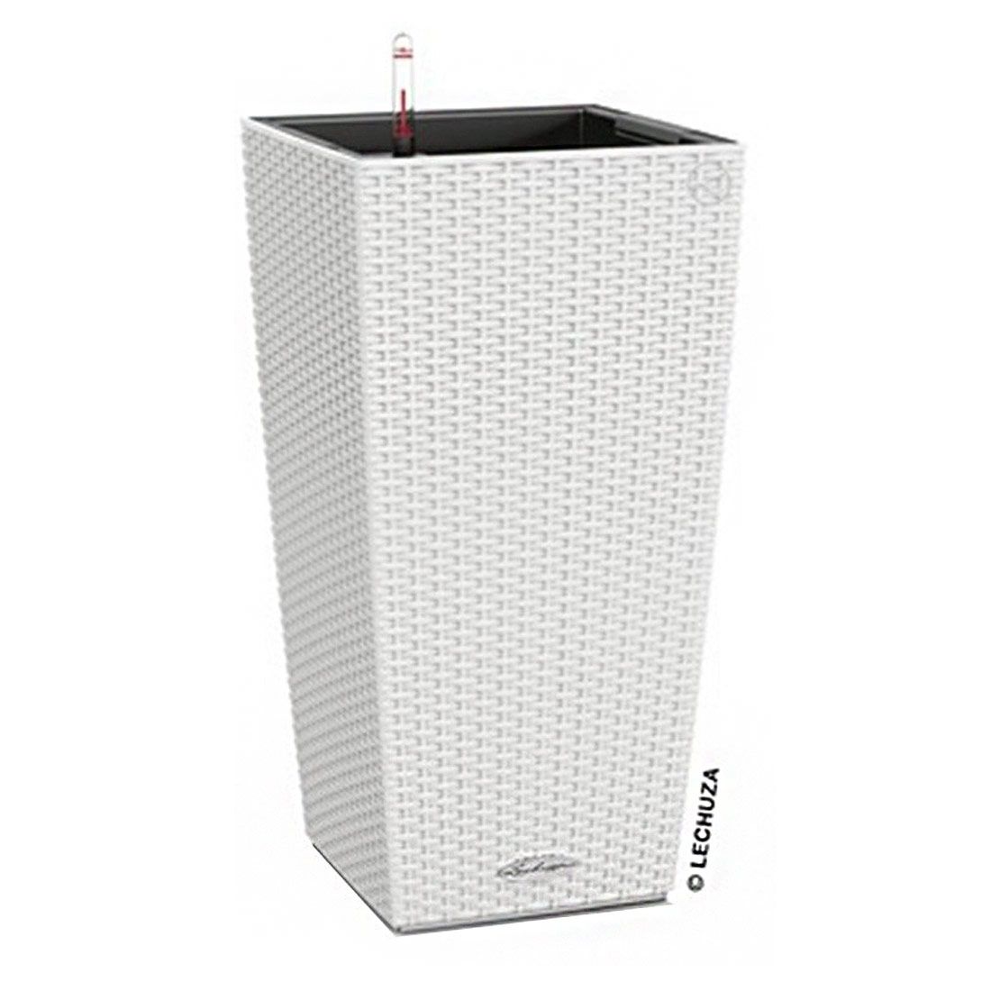 Lechuza Cubico Pflanztopfset 2-teilig 30x30x56cm Kunststoffgeflecht