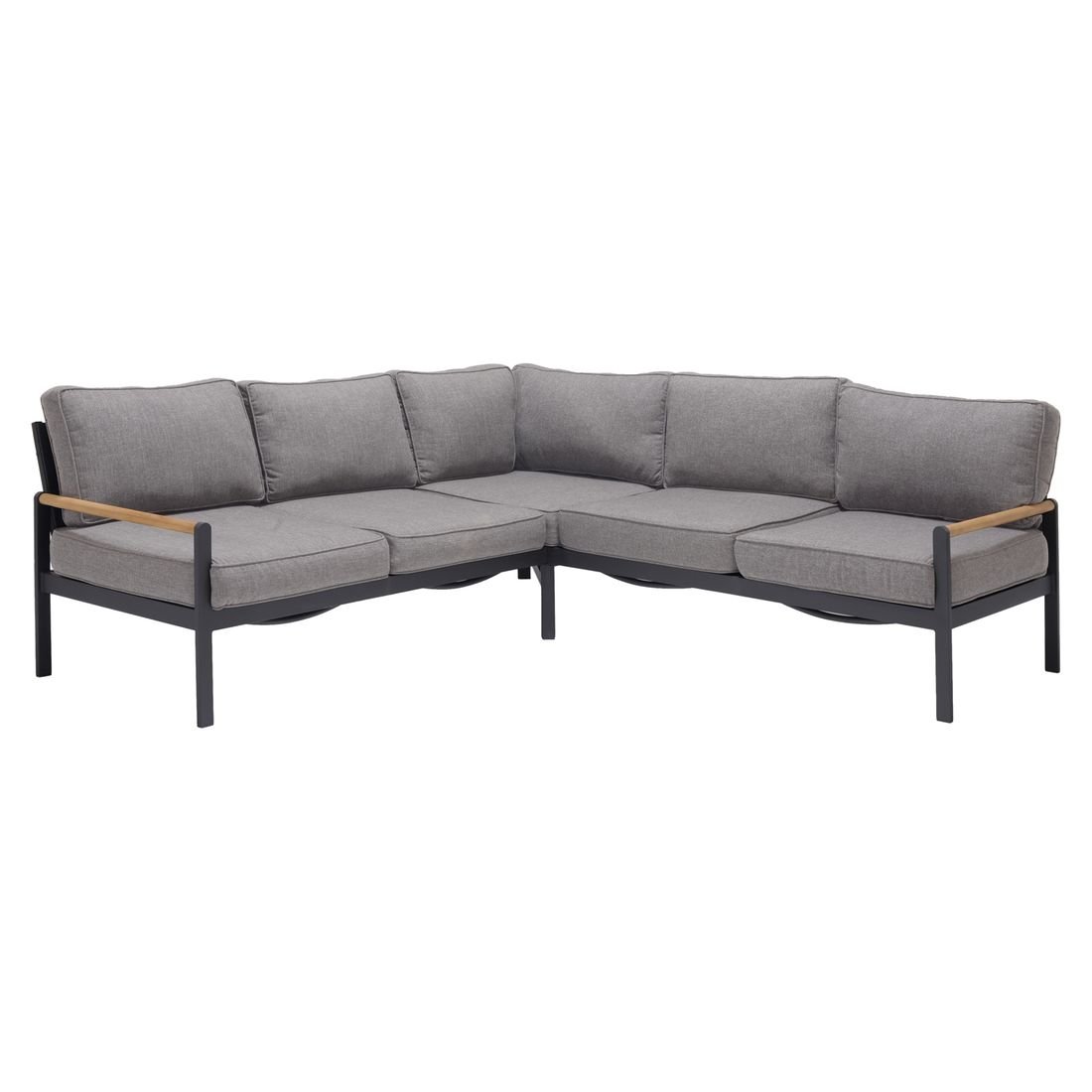 LifestyleGarden Amber Ecklounge inkl. Loungetisch Aluminium/Olefin/Teak