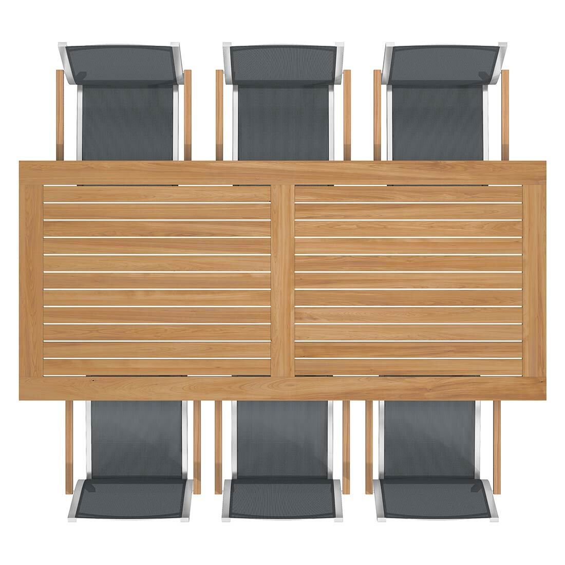 Stern Cardiff Gartenmöbel-Set L (6 Plätze) mit OUTLIV. Tisch 220x100cm