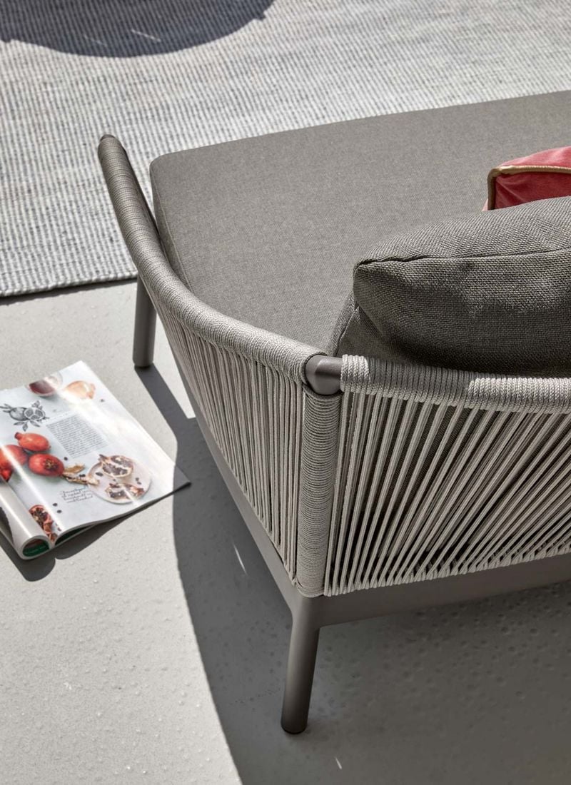 Apple Bee Bijou Gartensofa Aluminium/Rope/Bee Wett