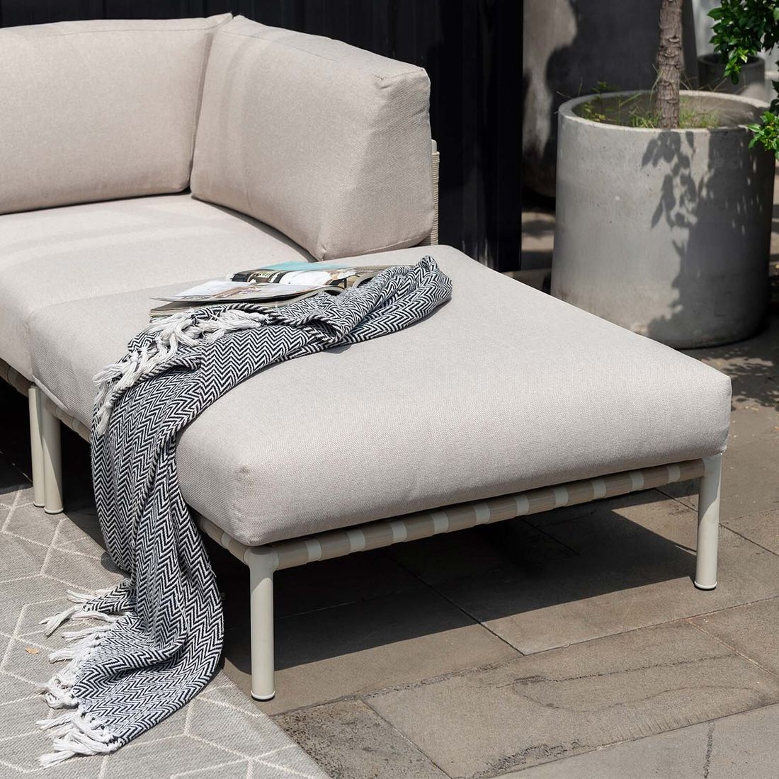 LifestyleGarden Horizon Loungehocker Aluminium/Olefin