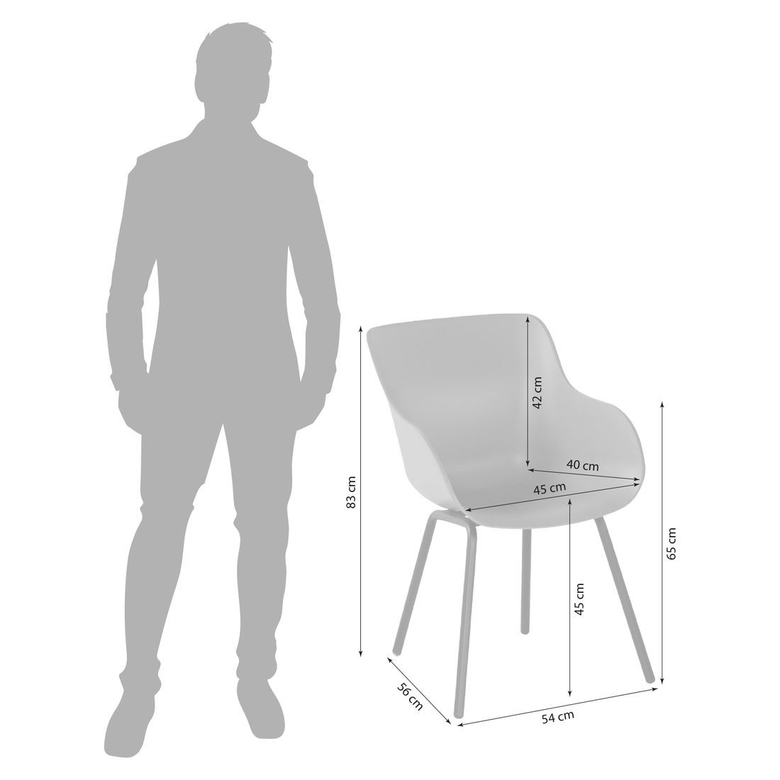 Schöner Wohnen Lieke Gartensessel Aluminium/Kunststoff