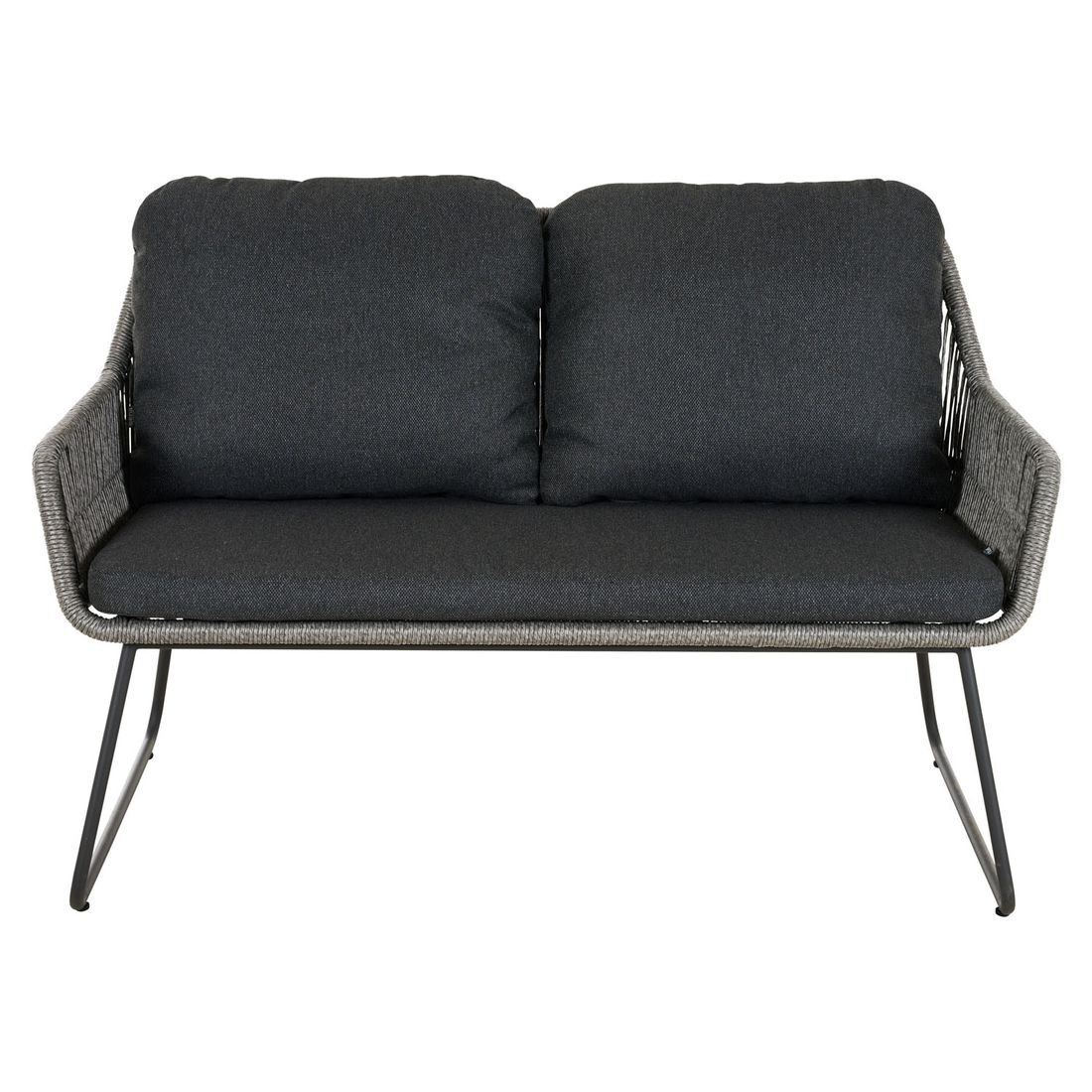 Siena Garden Kansas Diningsofa Aluminium/Geflecht