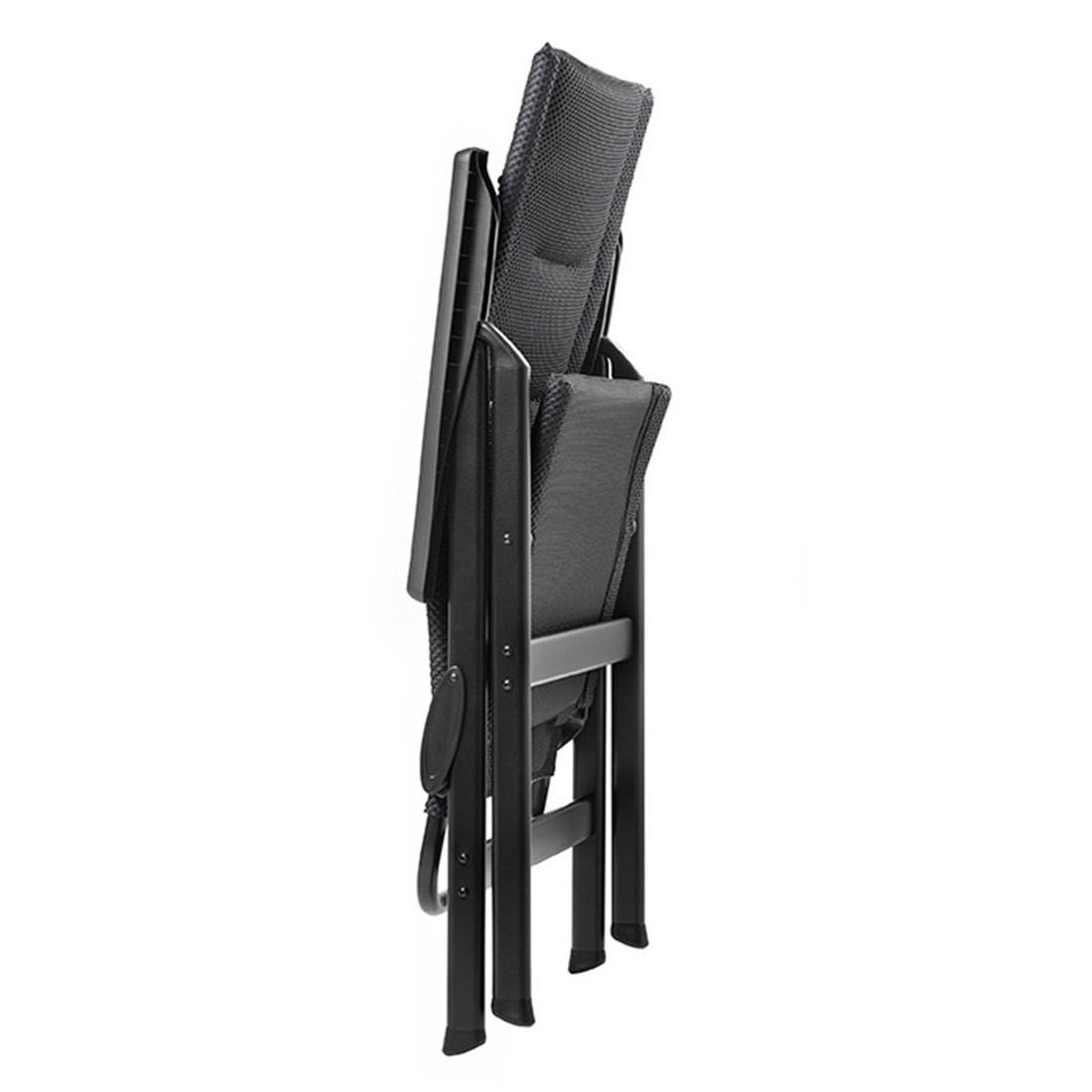 Lafuma Zen It Klappsessel Aluminium Be Comfort Schwarz Dark Grey Garten und Freizeit