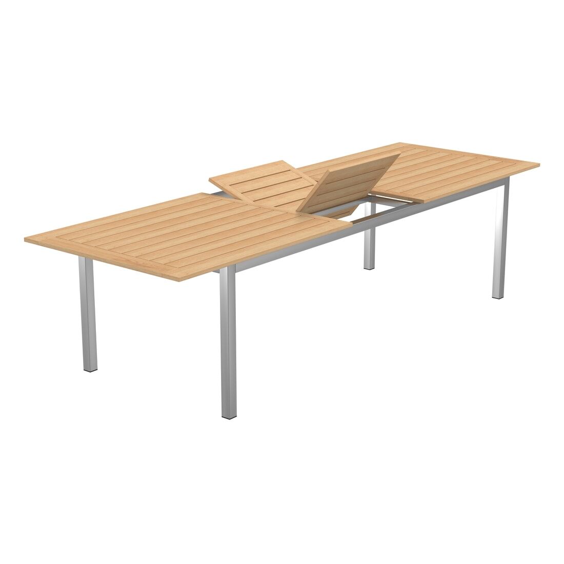 OUTLIV. Oviedo Ausziehtisch 240/300x90 cm Edelstahl/Teak