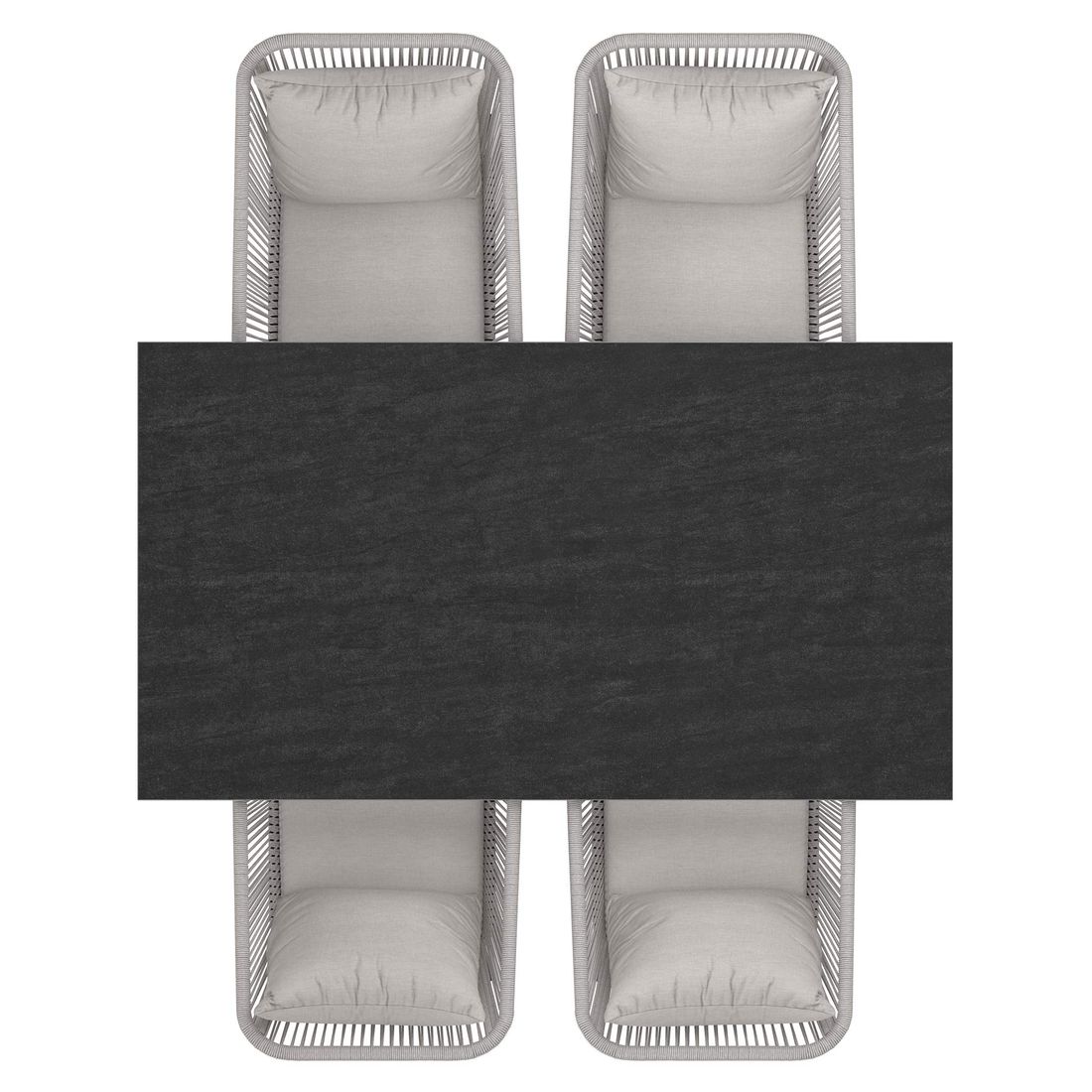 OUTLIV. Alex Gartenmöbel-Set M (4 Plätze) Tisch 160x90cm