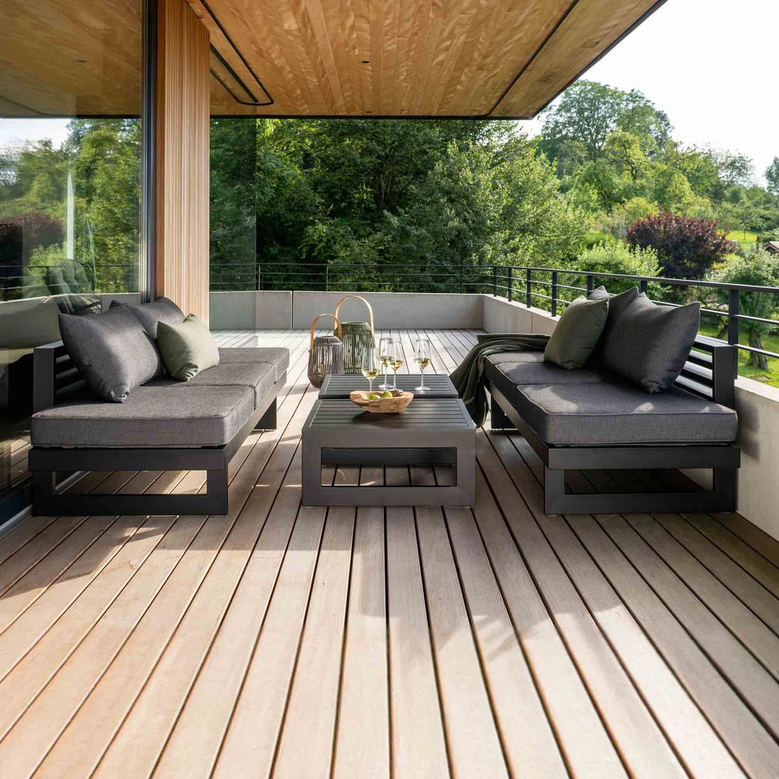 Stern New Holly Loungeset Aluminium/Kunstfaser
