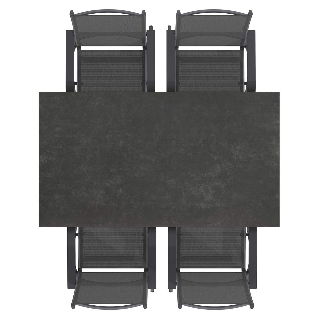 Kettler Basic Plus Gartenmöbel-Set M (4 Plätze) mit OUTLIV. Tisch 160x90cm