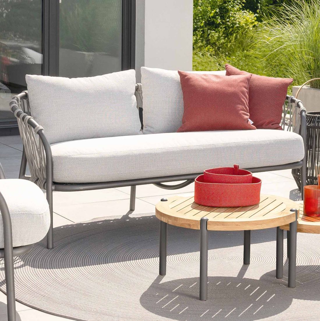 Stern Klea Gartensofa Aluminium/Rope/Outdoorstoff