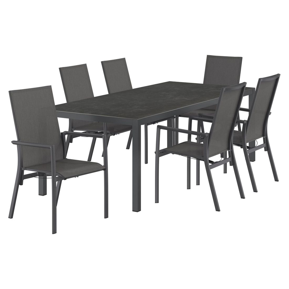OUTLIV. Lucca Gartenmöbel-Set L (6 Plätze) Tisch 220x100cm