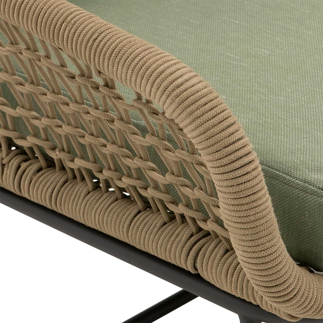 OUTLIV. Portofino Loungeset inkl. Loungetisch Stahl/Rope