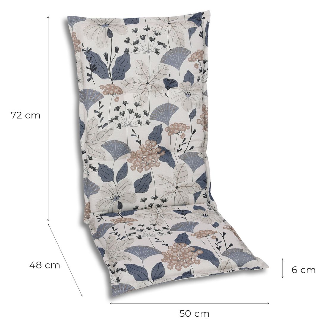 GO-DE Gartenstuhlauflage Hochlehner 50x120cm Mischgewebe