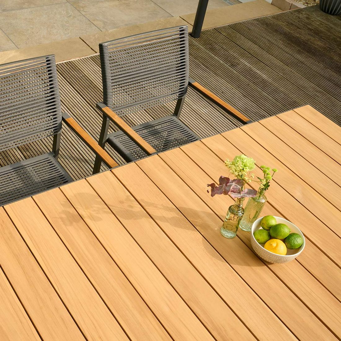 Siena Garden Sincro Ausziehtisch Aluminium/Teak