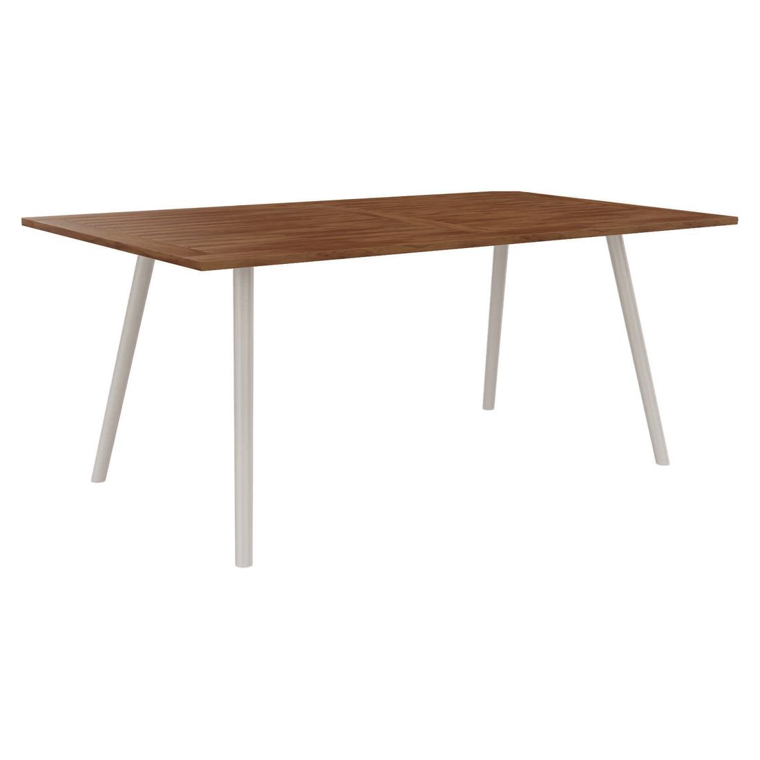 Stern Interno Gartentisch 180x100cm Aluminium/Teak