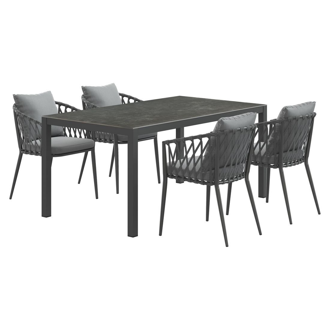 LC Garden Sunrepo Gartenmöbel-Set M (4 Plätze) mit OUTLIV. Tisch 160x90cm